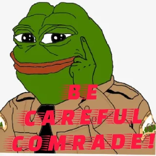 ⚠️ emoji Dear Comrade Telegram sticker 12 of 18