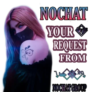 👆 emoji NOCHAT REQUEST Telegram sticker 4 of 25