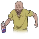 😫 emoji ONEPUNCHMAN Telegram sticker 15 of 25