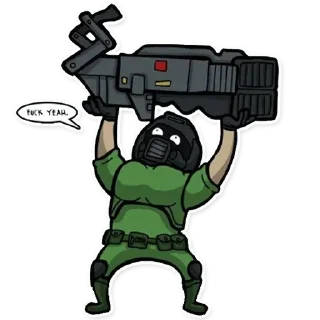 😡 emoji DOOM Telegram sticker 6 of 110