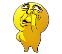 😐 emoji Mr. Emoticon 4-8 Telegram sticker 10 of 120