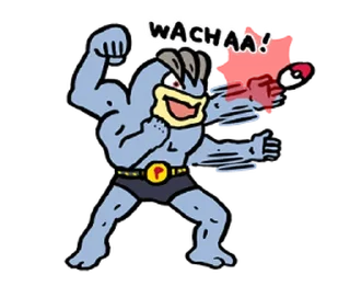💪 emoji Pokémon LINE 1 Telegram sticker 21 of 24
