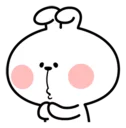 🙁 emoji Spoiled Rabbit Facial Expression Telegram sticker 17 of 41