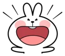 😆 emoji Spoiled Rabbit Facial Expression Telegram sticker 6 of 41