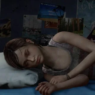 😴 emoji The Last of Us - Ellie Telegram sticker 13 of 85