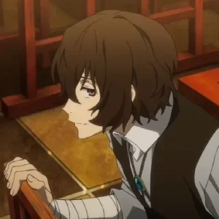 ⏱ emoji dazai ៸ @sukoshidal . Telegram sticker 8 of 55