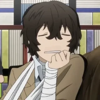 ⏱ emoji dazai ៸ @sukoshidal . Telegram sticker 14 of 55