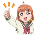 Sticker from Aqours (Love Live! Sunshine!!) LINE 2