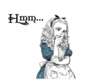 🤔 emoji Alice in Stickerland @StickersMM Telegram sticker 13 of 41