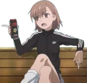 😒 emoji Misaka best Waifu v.2 Telegram sticker 24 of 47