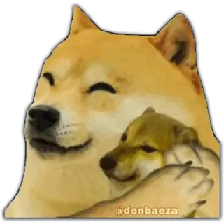 😘 emoji cheems Telegram sticker 1 of 30
