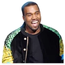 😄 emoji Kanye West Telegram sticker 10 of 18