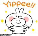 😍 emoji @MHStickers Spoiled Rabbit Simple Talk Telegram sticker 9 of 41