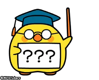 🤓 emoji @MHStickers Spoiled Rabbit Plump Little Chick Telegram sticker 13 of 25