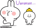 🤷‍♂️ emoji @MHStickers Spoiled Rabbit Simple Talk Telegram sticker 21 of 41