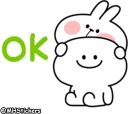 👌 emoji @MHStickers Spoiled Rabbit Simple Talk Telegram sticker 5 of 41