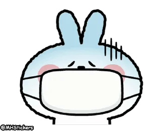 😷 emoji @MHStickers Spoiled Rabbit Facial Animation Telegram sticker 23 of 25