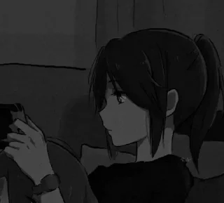 🖇 emoji 𝕯𝖆𝖗𝖐 𝕲𝖎𝖗𝖑 | @Kakegoruiba Telegram sticker 5 of 53