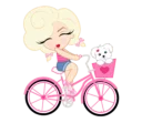 🚵 emoji Pink lady Telegram sticker 21 of 40