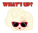😎 emoji Pink lady Telegram sticker 14 of 40