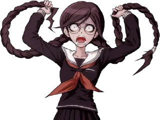 😰 emoji Toko Fukawa faces Telegram sticker 7 of 70