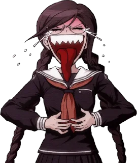😆 emoji Toko Fukawa faces Telegram sticker 16 of 70
