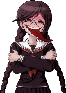 ❤️ emoji Toko Fukawa faces Telegram sticker 24 of 70