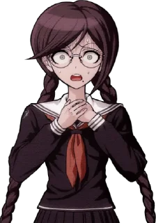 😨 emoji Toko Fukawa faces Telegram sticker 6 of 70