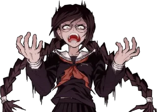 😠 emoji Toko Fukawa faces Telegram sticker 15 of 70