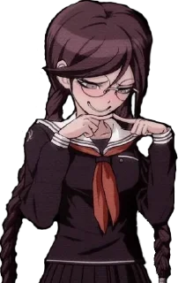 😊 emoji Toko Fukawa faces Telegram sticker 9 of 70