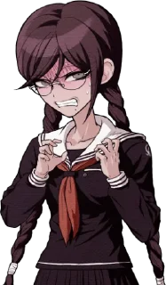 😡 emoji Toko Fukawa faces Telegram sticker 12 of 70