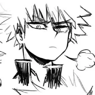 🗝 emoji Bakugou meme Telegram sticker 23 of 59