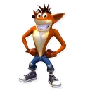 😁 emoji Crash Bandicoot Telegram sticker 10 of 120