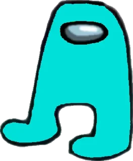 🟦 emoji Amogus Telegram sticker 7 of 23