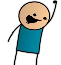 😃 emoji Cyanide and Happiness Telegram sticker 6 of 23