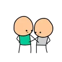 🤨 emoji Cyanide and Happiness @AM_stickers Telegram sticker 11 of 12