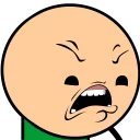 😧 emoji Cyanide and Happiness Telegram sticker 9 of 23