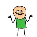 Sticker from Cyanide and Happiness @AM_stickers