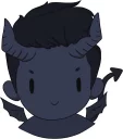 😇 emoji Emo Boy Telegram sticker 7 of 36