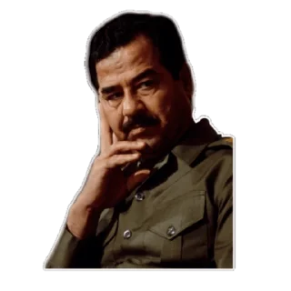 ❤️ emoji صدام حسين Telegram sticker 2 of 31
