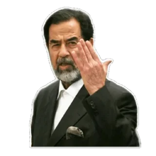 ❤️ emoji صدام حسين Telegram sticker 14 of 31