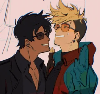 😅 emoji Trigun - By Lada) Telegram sticker 6 of 74