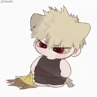 😭 emoji (@Tengen) Bakugou Katsuki Telegram sticker 7 of 45
