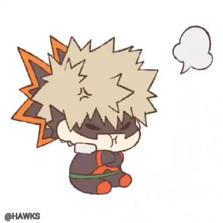 😤 emoji (@Tengen) Bakugou Katsuki Telegram sticker 14 of 45