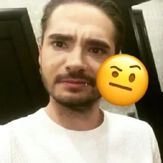 🤨 emoji Tom Kaulitz ❣️ Telegram sticker 18 of 48