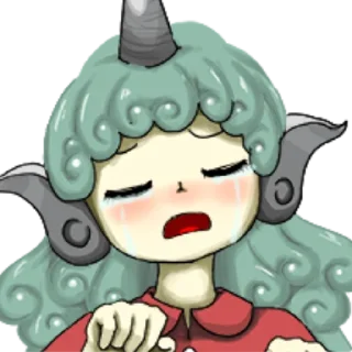 😭 emoji D; Telegram sticker 7 of 12