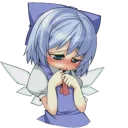 😢 emoji Cirno⑨ Telegram sticker 11 of 31