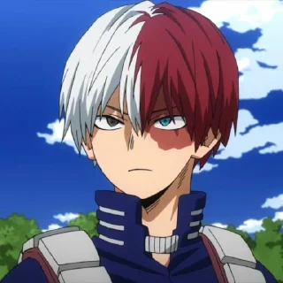 🛡 emoji Shoto Todoroki @StickersofAnime Telegram sticker 1 of 14