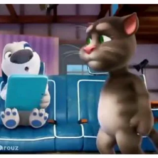 😕 emoji Talking Tom and friends Telegram sticker 17 of 61