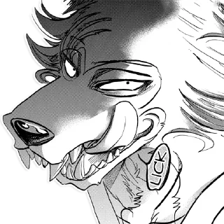 😏 emoji Beastars Telegram sticker 9 of 10